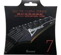 Ibanez IEGS7 7-String Electric Guitar Strings - Super Light Gauge, silver