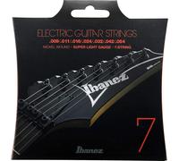 Ibanez IEGS7 7-String Electric Guitar Strings - Super Light Gauge, silver