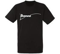 Ibanez Logo T-Shirt Men Shirt Rock Band Tee Music top Black L