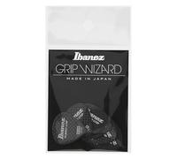 Ibanez PA16MRG-BK Grip Wizard Series Rubber Grip Pick 0.8mm Black 6 Pack
