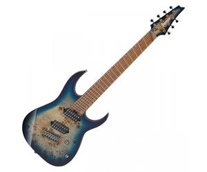 Ibanez RGMS7PB 7 String Multi Scale Cosmic Blue Star Burst