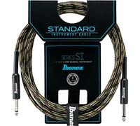 Ibanez SI10-CGR 10 ft 2 Straight Plugs Standard Woven Instrument Cable - Camouflage Green