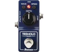 Ibanez TRMINI Tremolo Mini Pedal - Compact Analog Tremolo Stompbox with Speed, Depth & Level Controls - True Bypass - For Electric Guitar - Blue