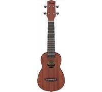 Ibanez UKS100-OPN Soprano Ukulele - Sapele Body, Okoume Neck, Purpleheart Fretboard, Gig Bag Included - Open Pore Natural Finish