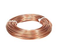 ibaofuing 99.9% Soft Copper Wire, 8 Gauge/ 3.25 mm Diameter, 19.5 Feet / 6m, 1 Pound Spool Pure Copper Wire, Jewelry Making Wire Craft Wire