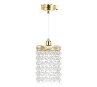 ibasenice 1:12 Dollhouse Ceiling Lights, Vintage Miniature Hanging Lamp with Beaded Shade, Battery Operated Led Warm Glow Furniture Accessories for Tiny House Room Decor, DIY Scene Model