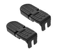 ibasenice 1 Pair Folding Bike Footrest Pedals 10mm Aluminium Alloy Non-Slip Rear Seat Foot Pegs for Mountain Bike and Electric Scooter Passenger Footrests