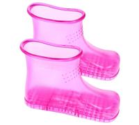 ibasenice 1 Pair Foot Massage Bath Shoes Massager Large-capacity Pvc Sole Massage Design Comfortable Foot Bath Supplies for Sauna and Outdoor Use Assorted style