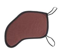 ibasenice 1 Pc 3/4-4/4 Violin Chin Rest Cover Soft Skin-friendly Cotton Cheek Pad Coffee Colour Comfortable Support Multi-function Pad for Violinists Beginners and Professionals