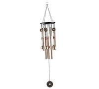ibasenice 1 PC Creative Double Layer Wind Chime with Aluminium Pipes Hanging Decor for Courtyards Natural Relaxing Sounds Design