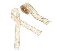 ibasenice 1 Roll Multi-Function Rhinestone Ribbon Cuttable Super Glittering Elegant Gravel Decorative Trim for Wedding and Holidays Golden 2.5cm Width
