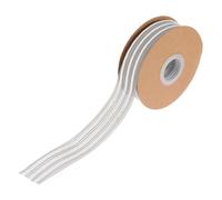 ibasenice 1 Roll of Polyester Striped Ribbon Satin Ribbon for Flower Packaging and Wrapping Creative Decorative Easy to Carry and Can Be Cut Arbitrarily for Making Christmas Wreaths