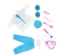 ibasenice 1 Set 18-Inch Doll Nurse Costume with Miniature Doctor Tools Role Play Accessories for Social Skills Development