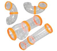 ibasenice 1 Set DIY Hamster Tunnel Kit Sturdy Tube Accessories for Hamster and Guinea Pig Adventures Expandable Maze Design for Indoor Outdoor Use Easy Observation of Pets