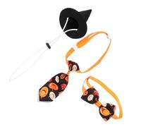 ibasenice 1 Set Dog Halloween Costume Bow Tie Witch Hat Attire for Dogs Cats Fun Halloween Party Accessory for Unforgettable Memories Suitable for Various
