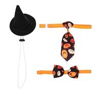 ibasenice 1 Set Dog Halloween Costume with Necktie and Hat for Ghost Festival Celebrations Eye Catching Decorative Outfit for Your Beloved Pet