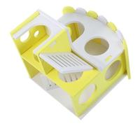 ibasenice 1 Set Double Layer House for Animals Guinea Pig Hideout with Ladder Durable Rat House Multipurpose Hamster Hut for Privacy and Fun