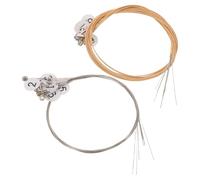 ibasenice 1 Set Harp String Replacement Kit - Golden Metal Steel 16-Strings For Lyre Harp Instrument Maintenance And Replacement Music Festivals