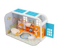 ibasenice 1 Set Miniature Bathroom Props Micro Landscape Model with Toilet Bathtub Accessories for Dollhouse Decoration for Mini House and Photography Layouts