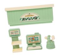 ibasenice 1 Set Miniature Cash Register for Doll House Safe Playing House Prop for Interactive Cashier Role Play Decor for Parties Birthdays Educational Fun