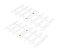 ibasenice 1 Set of 1.2m White Wooden Picket Fence, Miniature Christmas Tree Decoration, Wedding, Small Garden and Home Fence