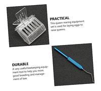 ibasenice 1 Set Plastic Queen Rearing System Cultivating Box Kit for Beekeeping Lightweight Bee Cage for Mating Pollination and Breeding Essential Beekeeper Supply