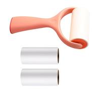 ibasenice 1 Set Portable Lint Roller Hair Fluff Remover with Replaceable Gummed Paper for Efficient Pet Cleaning for Clothes Furniture Carpets Pink Handle
