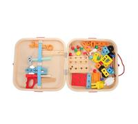 ibasenice 1 Set Wooden Tool Set Educational Stem Construction Playset for Boys DIY Pretend Play Toolbox Montessori Learning for Inspiring Creative Exploration and Roleplaying Fun