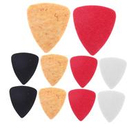 ibasenice 10-pack Assorted Felt Guitar Picks for Ukulele Multi-color Plectrums High Durability for Musicians and Beginners