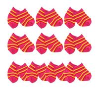 ibasenice 10 Pairs Mini Socks Soft Cotton Doll Accessories for Dolls Striped Realistic Detailing for Dress-up Pretend Play and Creative Outfit Changes