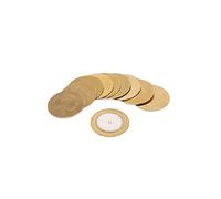ibasenice 10 Pcs Copper Piezo Disc Pickups for Acoustic Guitars and Drums, 29mm Diameter Acoustic Instrument Pickups with Stomp Box Compatibility for Electronic Drum Accessories