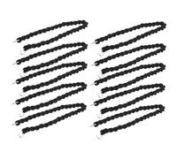 ibasenice 10 pcs Elastic Pants Leg Straps Ankle Bands Outdoor Stretchy Leg Ties for Cycling Climbing Hiking Portable Black Bundling Straps