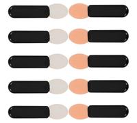 ibasenice 10 Pcs Eye Shadow Applicator Sticks Small Eyeshadow Brush Portable Design Precision Application Black Acrylic Soft Sponge Makeup Brush for Women On-the-go Touch-ups