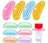 ibasenice 10 Pcs Manual Rolling Toothpaste Squeezer Tool, Mixed Colour Tube Extruder for Household Bathroom Use, Universal for Efficient Toothpaste Extraction Random Color