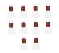 ibasenice 10 Pcs Repair-free Suona Reeds for Wind Instruments, Portable and Easy to Carry, White Plastic and Copper Material Suona Accessories for Traditional Music Performance