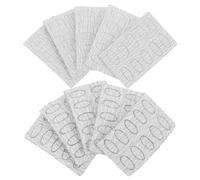 ibasenice 10 Sheets Nail Sanding Discs Oval Grinding Pads 100# 240# Replaceable Does Not Skin for Women Men Nail Art Grinding Heads