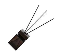 ibasenice 100ml Empty Aroma Diffuser Bottle Kit with Wooden Lid and Rattan Sticks, Practical No Fire Fragrance Diffuser Set Made of Wood and Glass, for Home Decor and Office Use