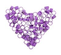 ibasenice 100pcs Adjustable Pigeon Leg Bands Numbered Bird Foot Rings Weatherproof Leg Bands for Racing Training