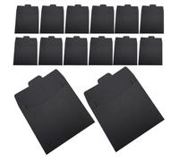 ibasenice 100pcs Black Paper CD Dvd Sleeves Multi-functional Cardboard Envelopes with Kraft Material for CD Dvd Packaging Storage and File Organization