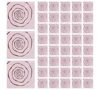 ibasenice 100pcs Candy Foil Wrappers Aluminum Foil Pink Reusable Chocolate Wrapping Sheets Food Storage Sealing Performance for Candy Making