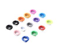 ibasenice 100pcs Colored Metal Grommet Eyelets Kit Assorted Color Iron Material Wide Application for Bags Clothing Home Use Random Color