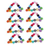 ibasenice 100pcs Colorful Jingle Bells for Pet Collars Lightweight Cat Collar Bells Candy Color Mixed Craft for Christmas Decorations Party Favors and Pet Safety