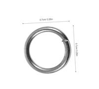 ibasenice 100pcs Double Fishing Split Rings Stainless Steel Connectors for Freshwater Saltwater Terminal Tackle Micro Split Rings for Lure Rigging and Big Game Hooks