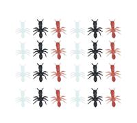 ibasenice 100pcs Halloween Simulation Ants Tricky Toy for Party Decoration Realistic Plastic Fake Ants Eerie Prop for Haunted House Festive Atmosphere