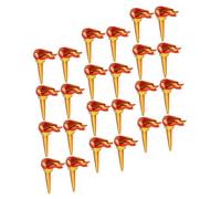 ibasenice 100pcs Inflatable Torch Balloon Large Play Props Realistic Medieval Torch for Party Decorations and Cheering at Sports Events and Luau Competitions