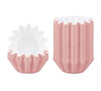 ibasenice 100pcs Pink Paper Baking Cups for Bakery and Grocery Stores, High Temperature Resistant Cupcake Cases Good Toughness and Sturdy Non-deformable Design