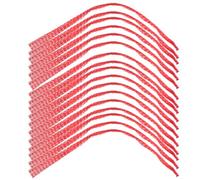 ibasenice 100pcs Red Reusable Nylon Mesh Produce Bags with Handles Portable and Tear Resistant Storage Bags for Fruits Vegetables Seafood and Nuts Eco-Friendly Alternative to Plastic Or