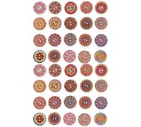 ibasenice 100pcs Round Vintage Wooden Buttons for Jackets and Windbreakers, Decorative Creative Buttons Made of Synthetic Material, for DIY Crafts and Making Your Own Clothing Accessories