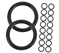 ibasenice 100Pcs Rubber O Rings Guitar Pick up Knob O Ring Sealing Gaskets Wear-Resistant Stable Installation Black Small Electric Guitar Music