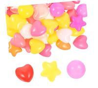 ibasenice 100Pcs Star Shaped Ocean Balls Thickened Indoor Ball Pit for Playhouse Tents Pools Party Game Props